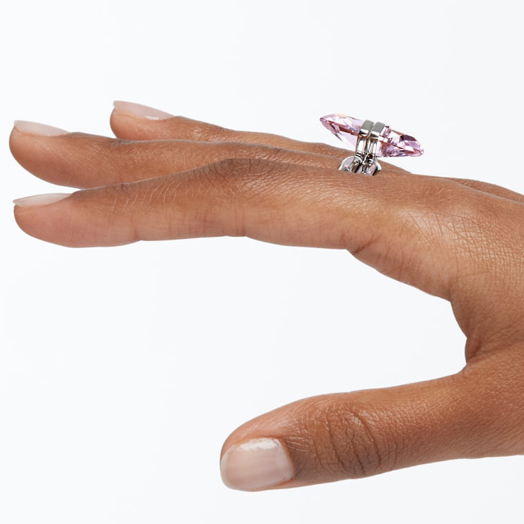 картинка Кольцо Swarovski Lucent, розовое от магазина Одежда+