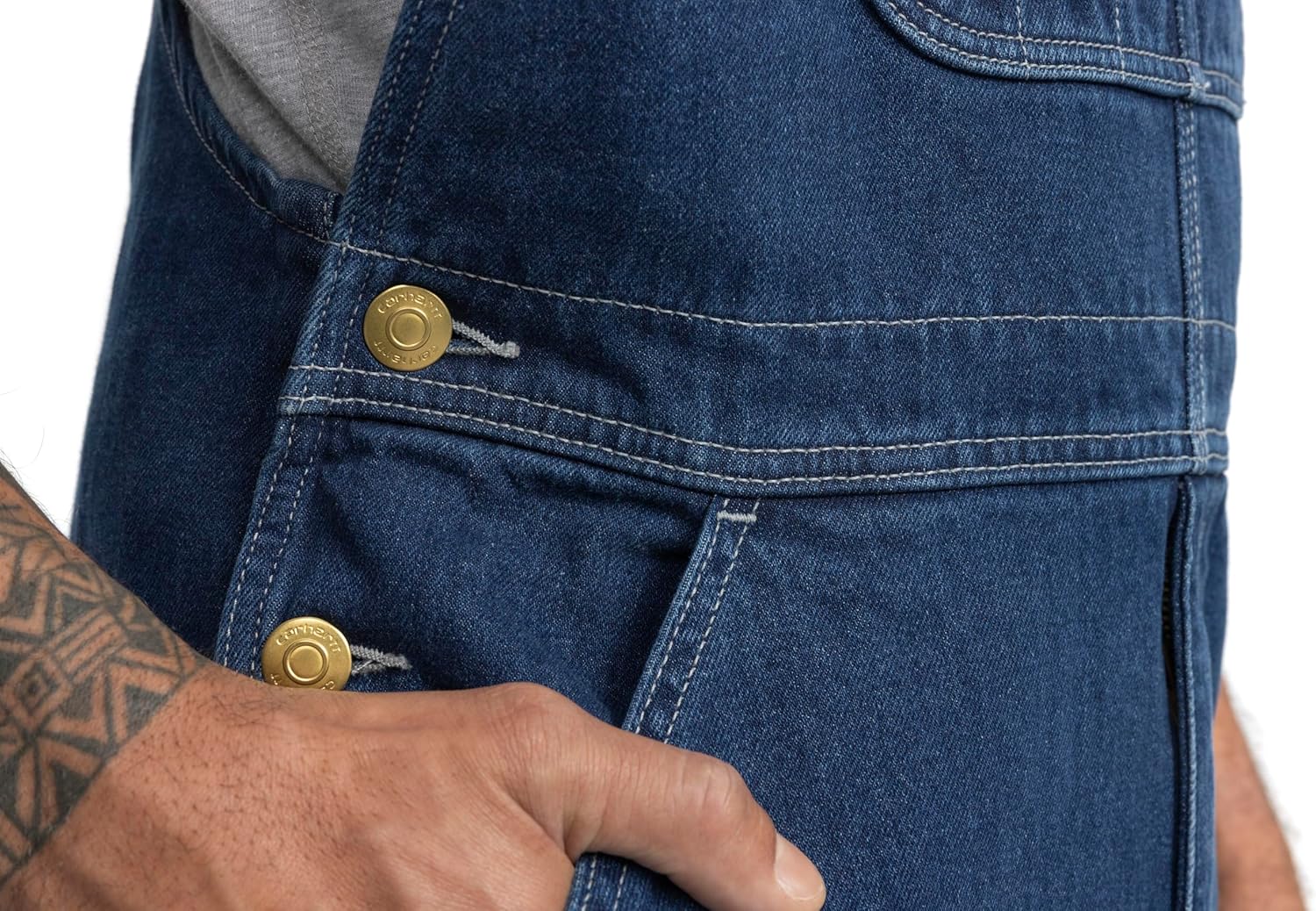 картинка Комбинезон Carhartt Loose Fit Denim, темно-синий от магазина Одежда+