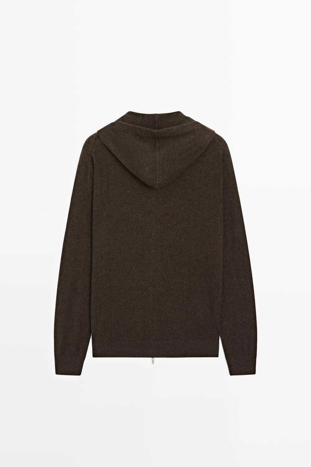 картинка Кардиган Massimo Dutti 100% Cashmere Hooded Knit, коричневый меланж от магазина Одежда+