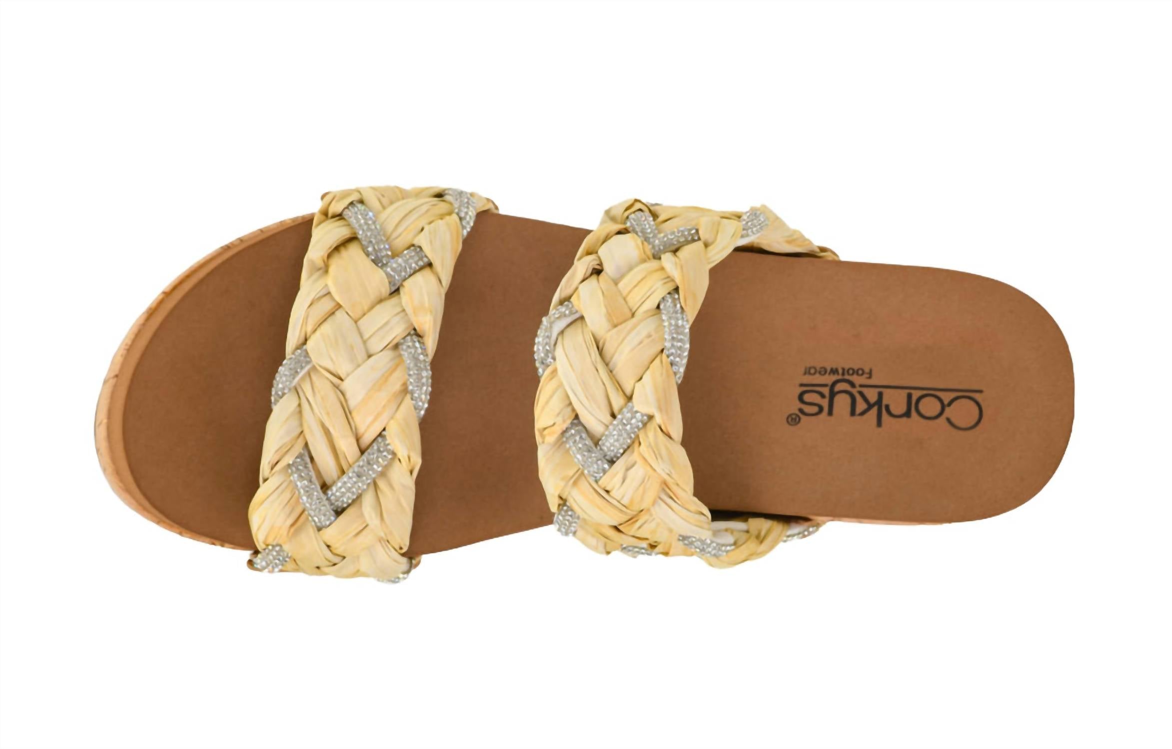картинка Женские мюли Corkys Footwear Raffia на каблуке от магазина Одежда+