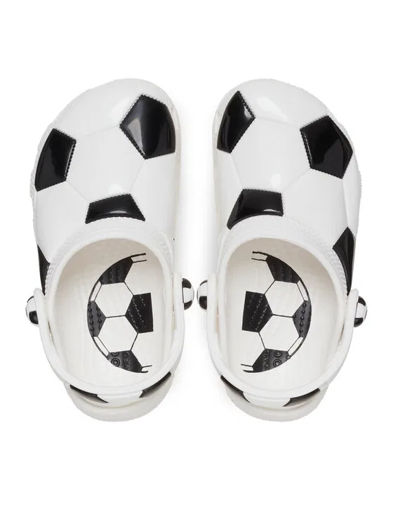 картинка Шлепанцы Classic Soccer Ball Clog T Crocs, белый от магазина Одежда+