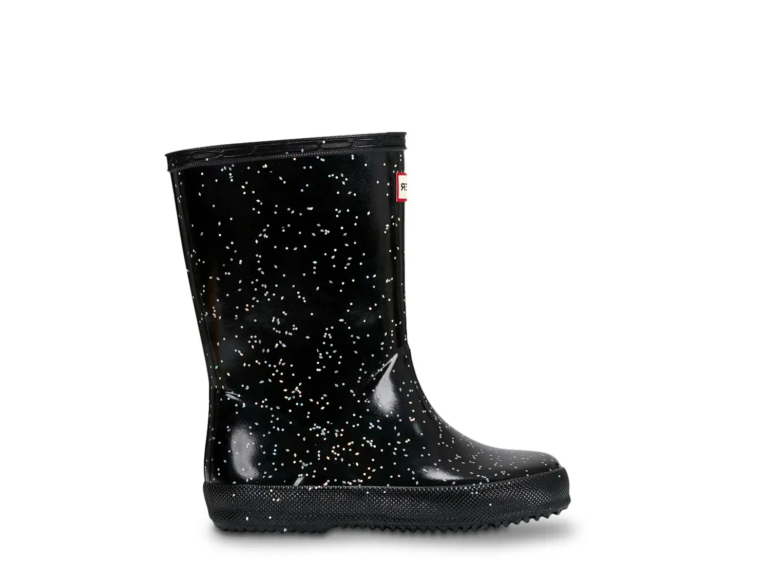 картинка Сапоги HUNTER First GNT Glitter Rain Boot — детские, черные от магазина Одежда+