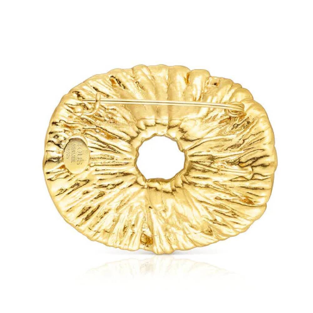 картинка Брошь Tous Vermeil Wicker Brooch, позолоченное серебро от магазина Одежда+