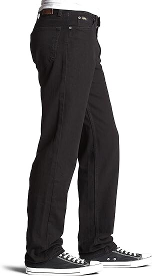 картинка Джинсы Lee Regular Fit Straight Leg, черные от магазина Одежда+