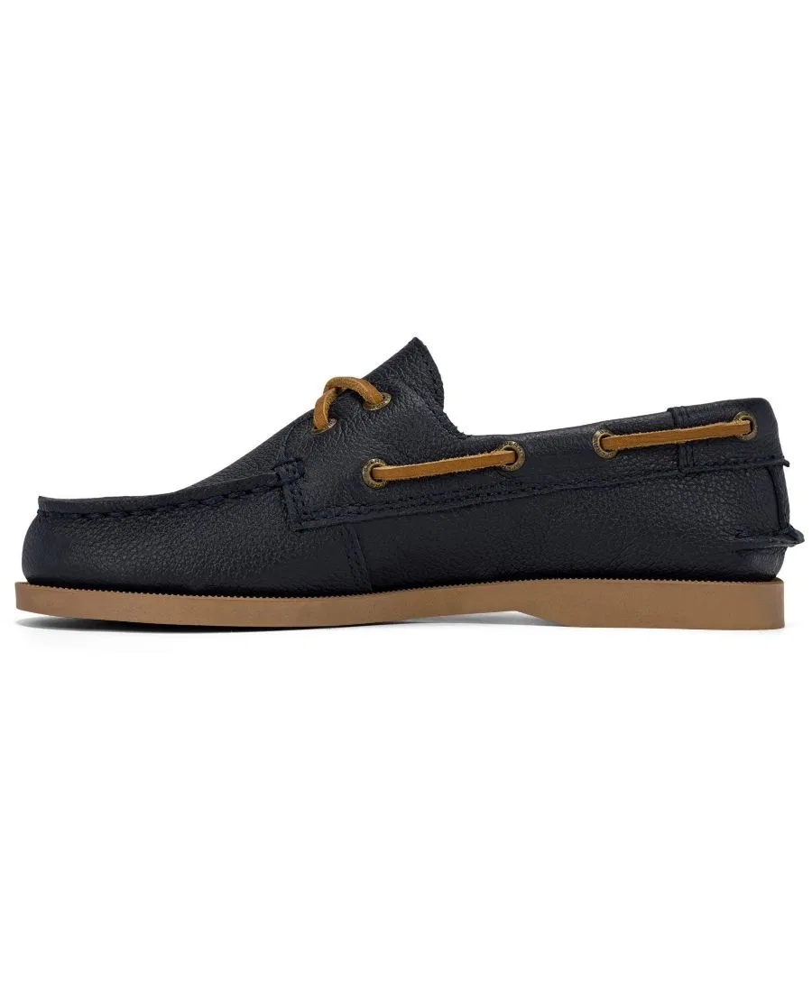 картинка Туфли-лодочки кожаные с перфорацией Sperry, Midnight Blue от магазина Одежда+
