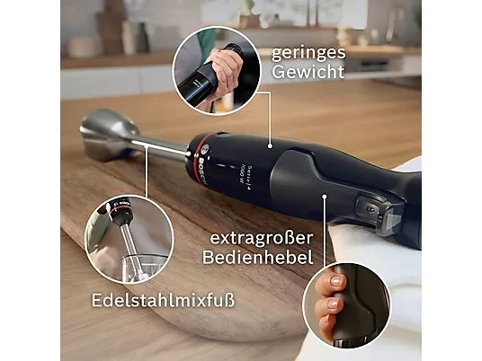 картинка Погружной блендер Bosch MSM4B610 1000W, черный от магазина Одежда+