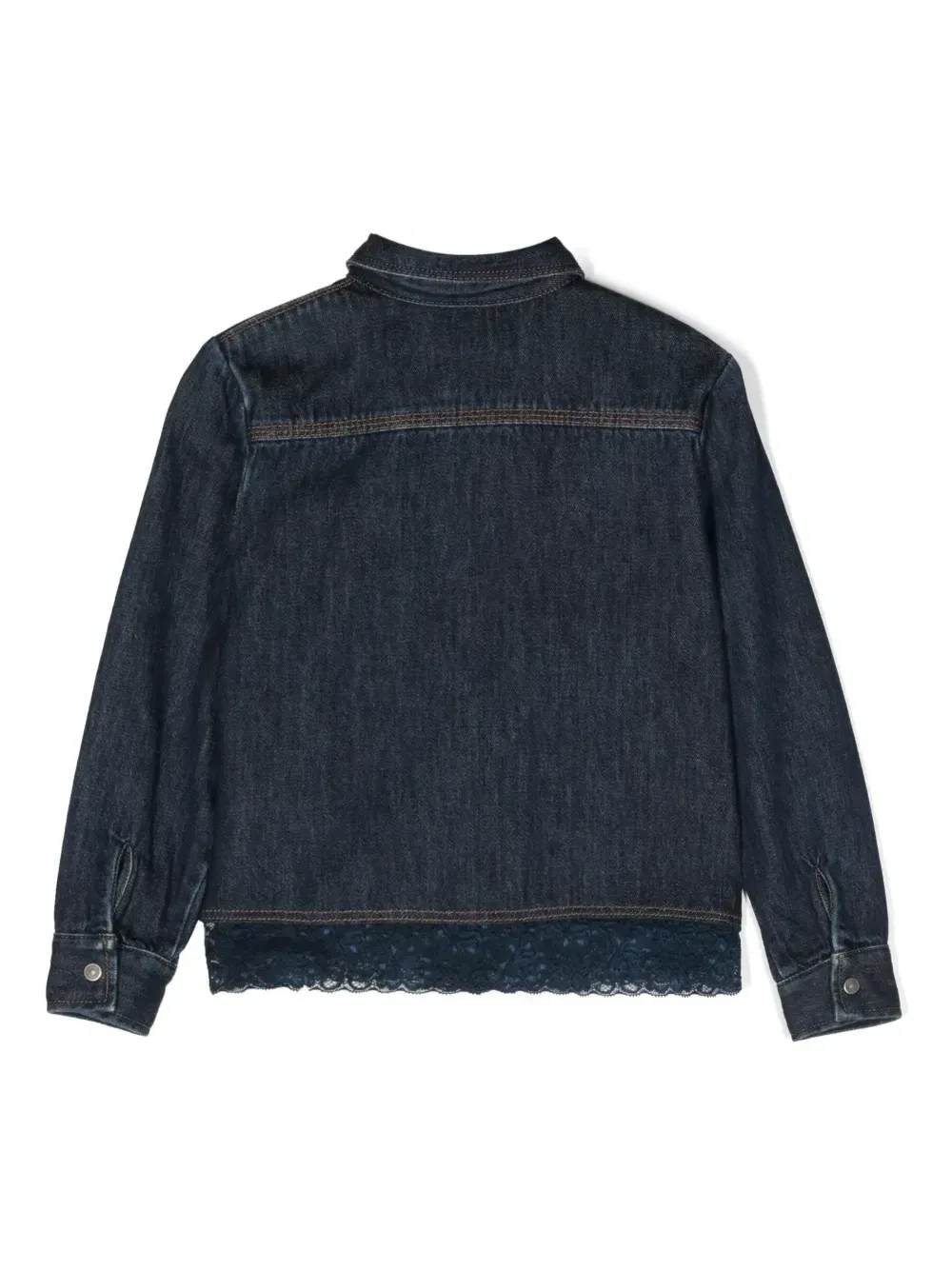 картинка Джинсовая рубашка Clacey с кружевом Diesel Kids, синий от магазина Одежда+