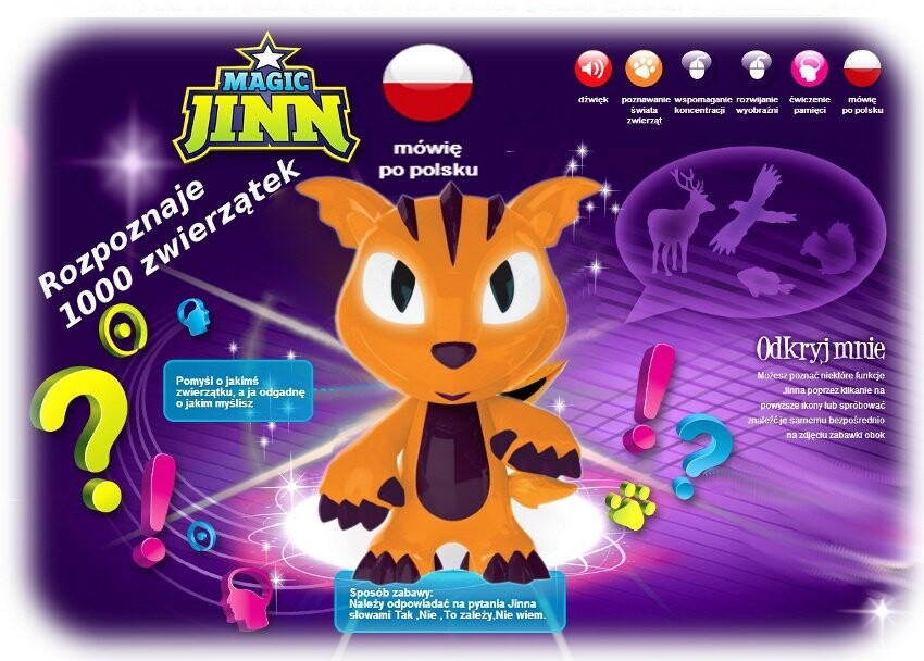 картинка Интерактивная игрушка Dumel Discovery, Magic Jinn: Животные от магазина Одежда+