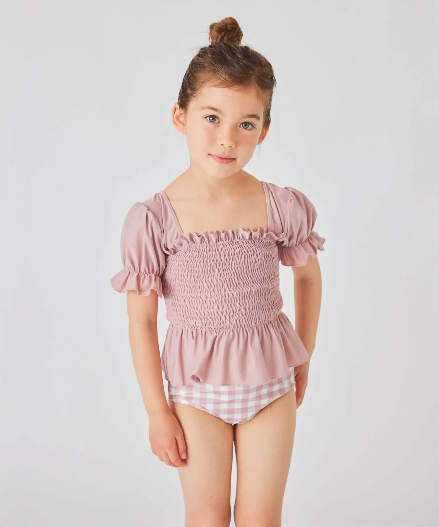 картинка Купальник с пышными рукавами (отдельный) Ever Closet, pink от магазина Одежда+