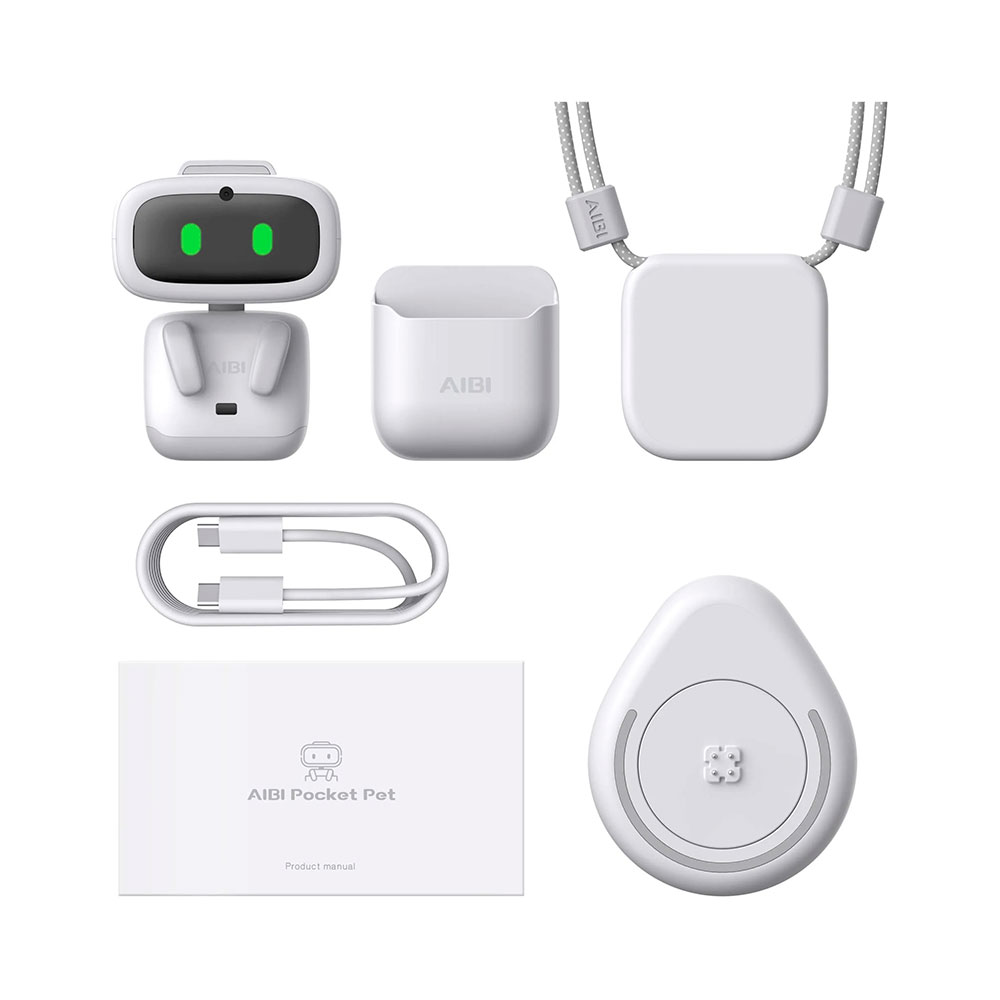 картинка Умный робот Living AI Aibi Pocket Pet, портативный, серебристый от магазина Одежда+