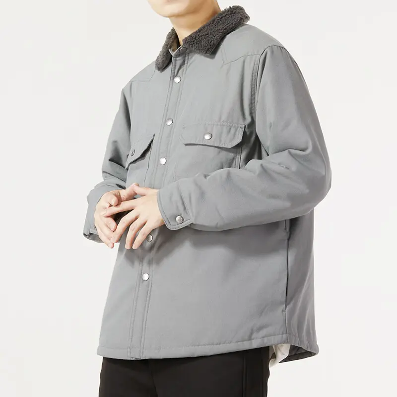 картинка Куртка Nike Padded Flannel, стально-синий от магазина Одежда+