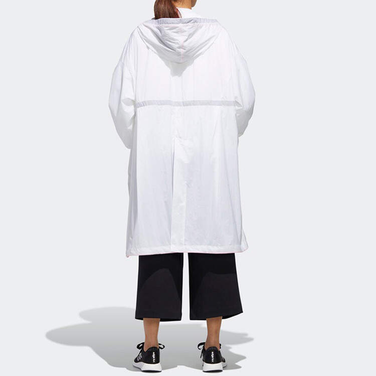 картинка Длинная куртка adidas STY Long JKT, белая от магазина Одежда+