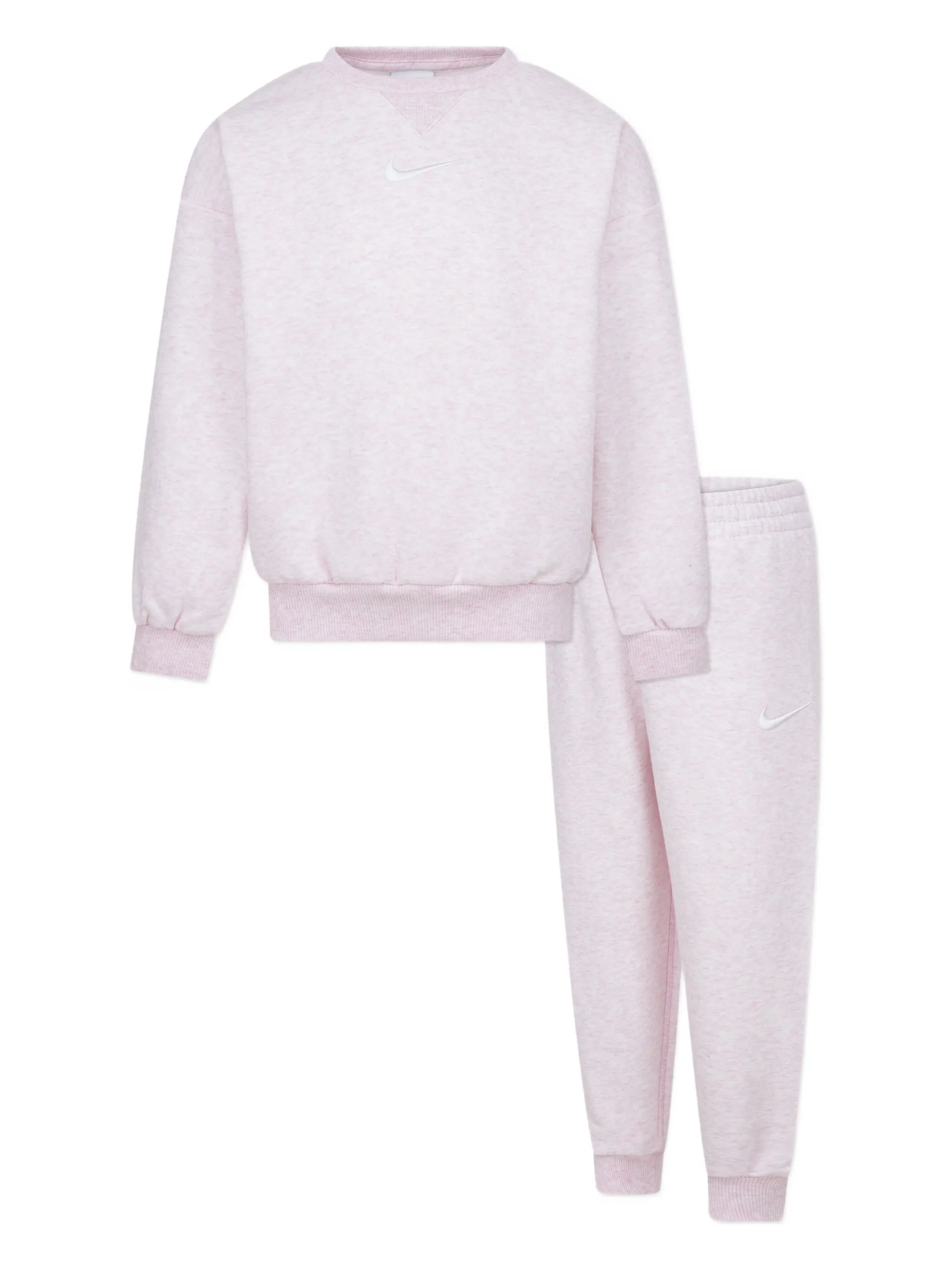 картинка Спортивный костюм с вышивкой Swoosh Nike Kids, розовый от магазина Одежда+