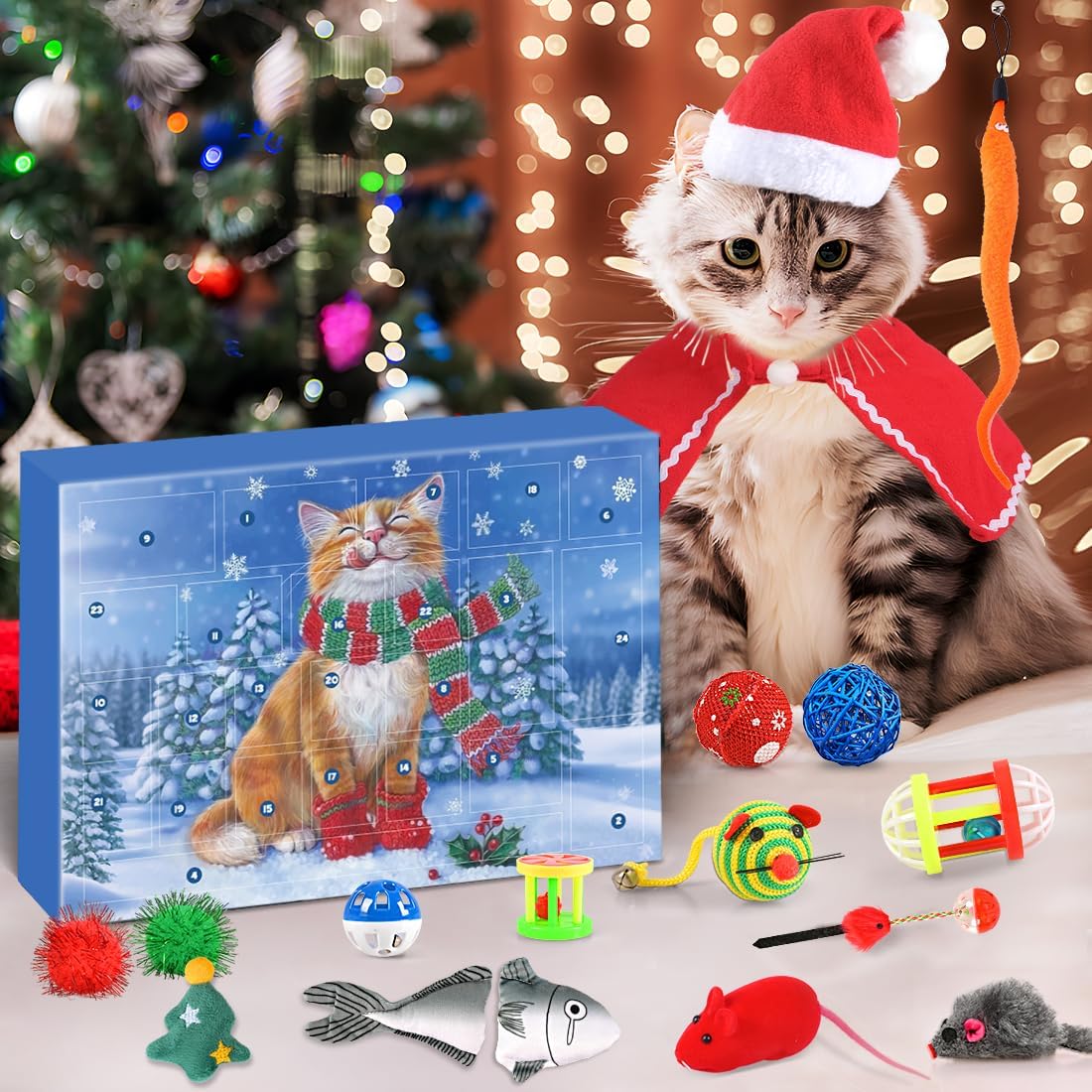 картинка Адвент-календарь 2025 Christmas Cats Toys от магазина Одежда+