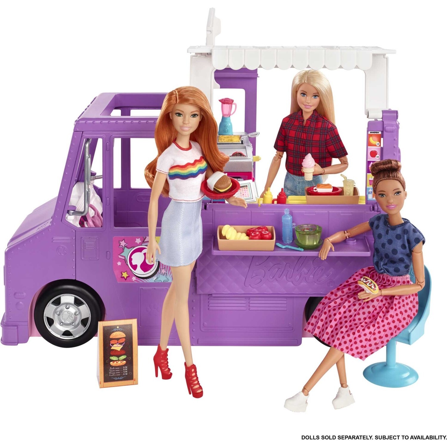 картинка Игровой набор Barbie фургон с едой GMW07 от магазина Одежда+