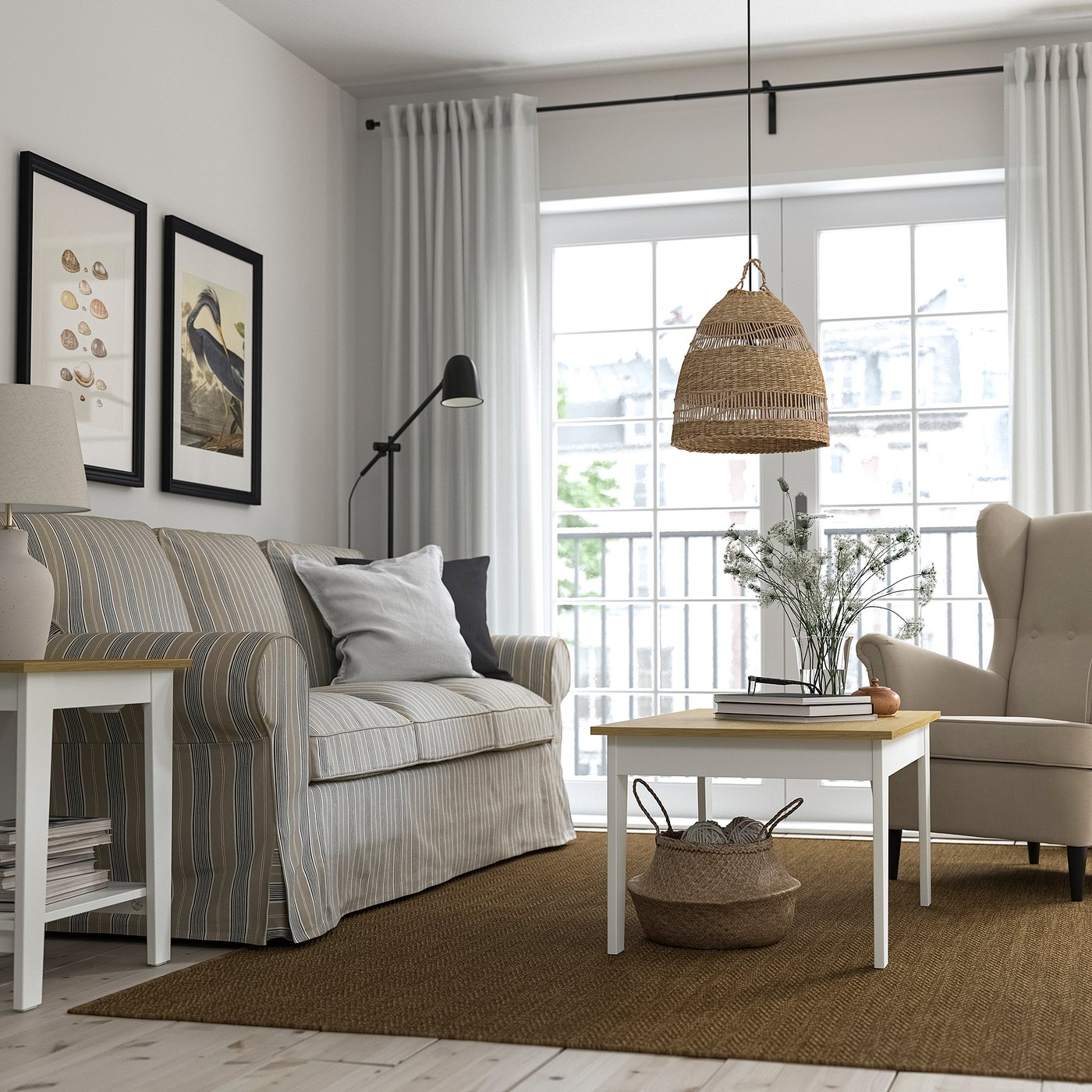картинка Кофейный столик, белый, 98x59 см IKEA Ämmaryd от магазина Одежда+
