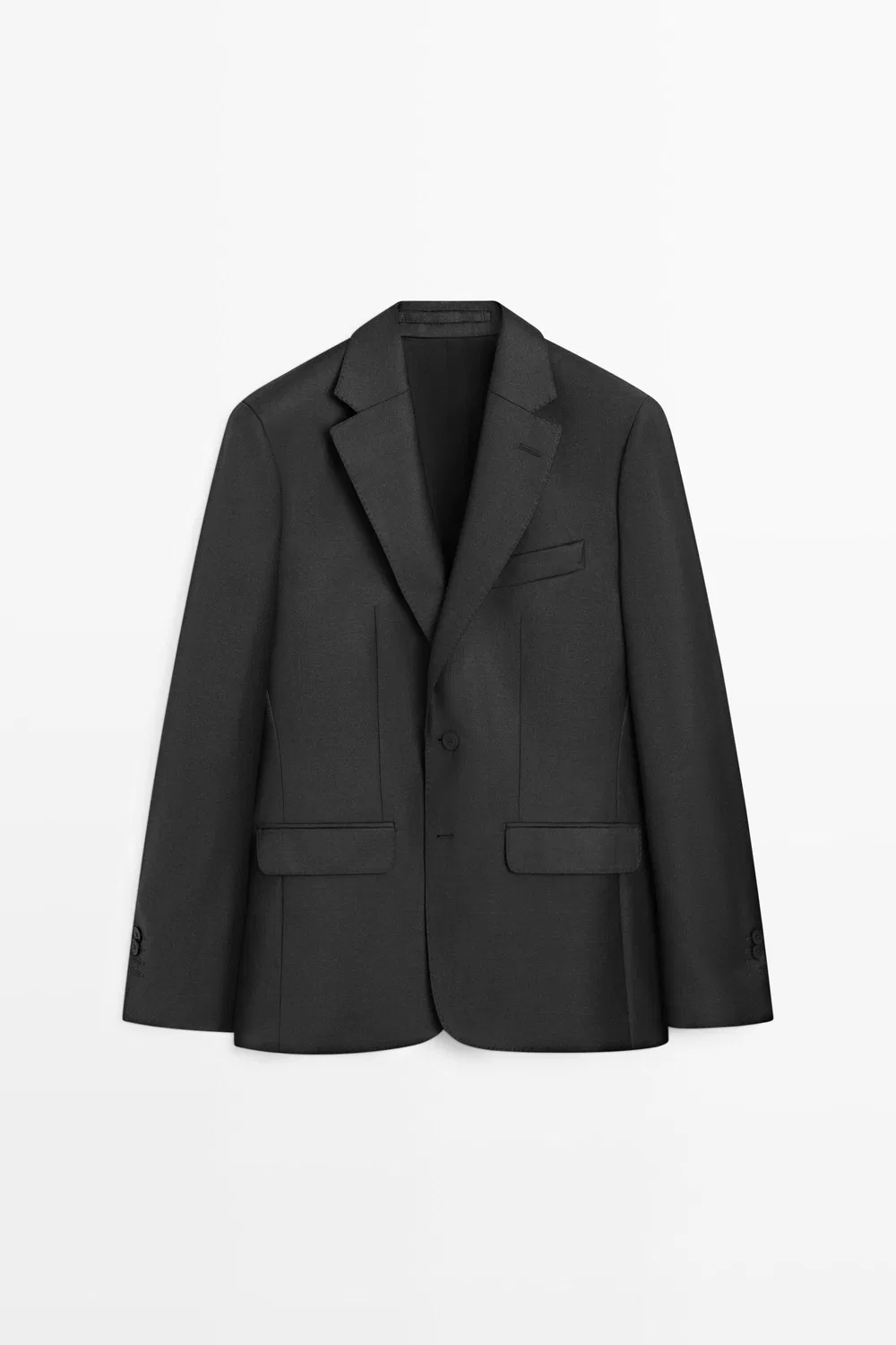 картинка Пиджак Massimo Dutti 100% Cool Wool Suit , угольно-серый от магазина Одежда+