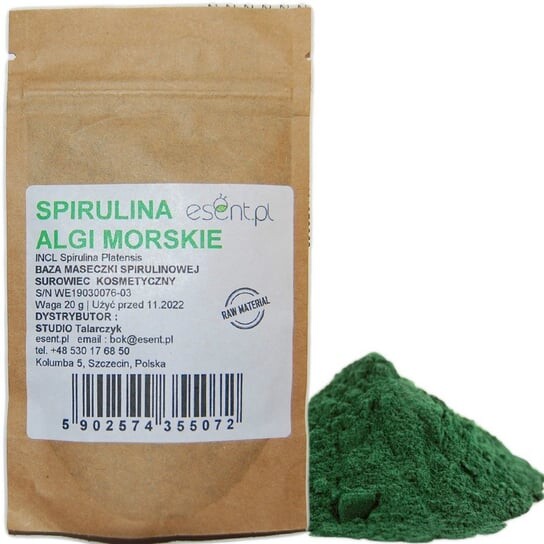 картинка Порошок спирулины Natural Sea Algae Esent 20г от магазина Одежда+