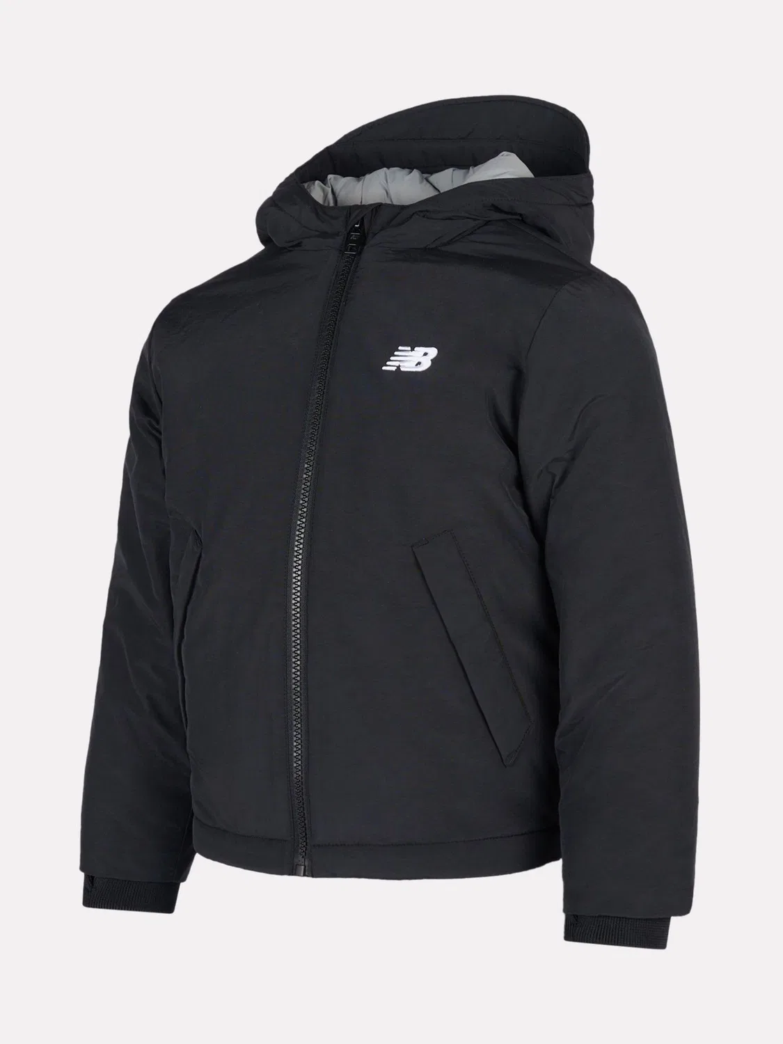 картинка Пуховик капюшоном New Balance, черный от магазина Одежда+