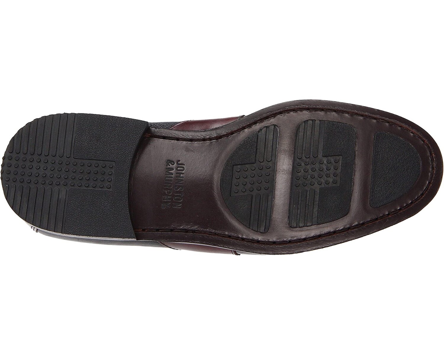картинка Лоферы Aragon Kiltie Tassel Loafer Johnston & Murphy, черный/бордовый от магазина Одежда+
