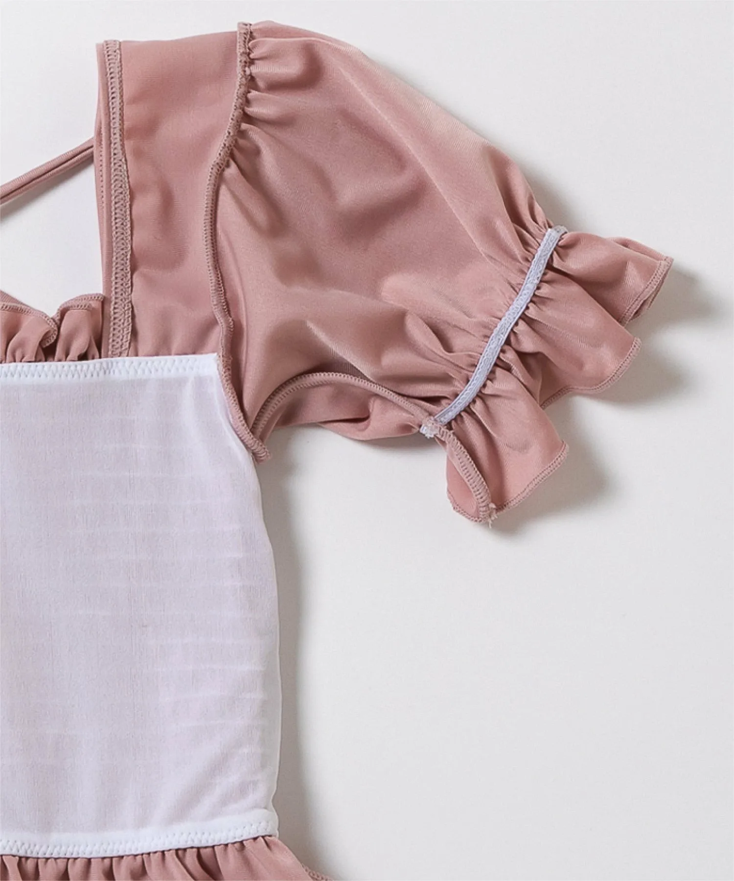 картинка Купальник с пышными рукавами (отдельный) Ever Closet, pink от магазина Одежда+