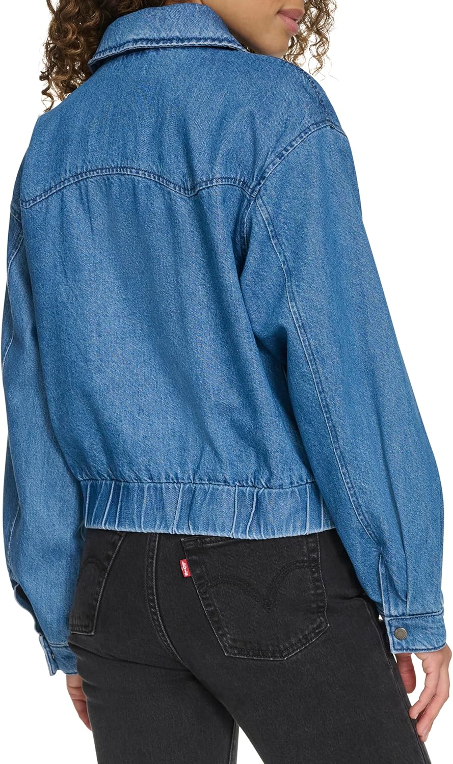 картинка Куртка-бомбер Levi's Western Denim, средне-синий деним от магазина Одежда+