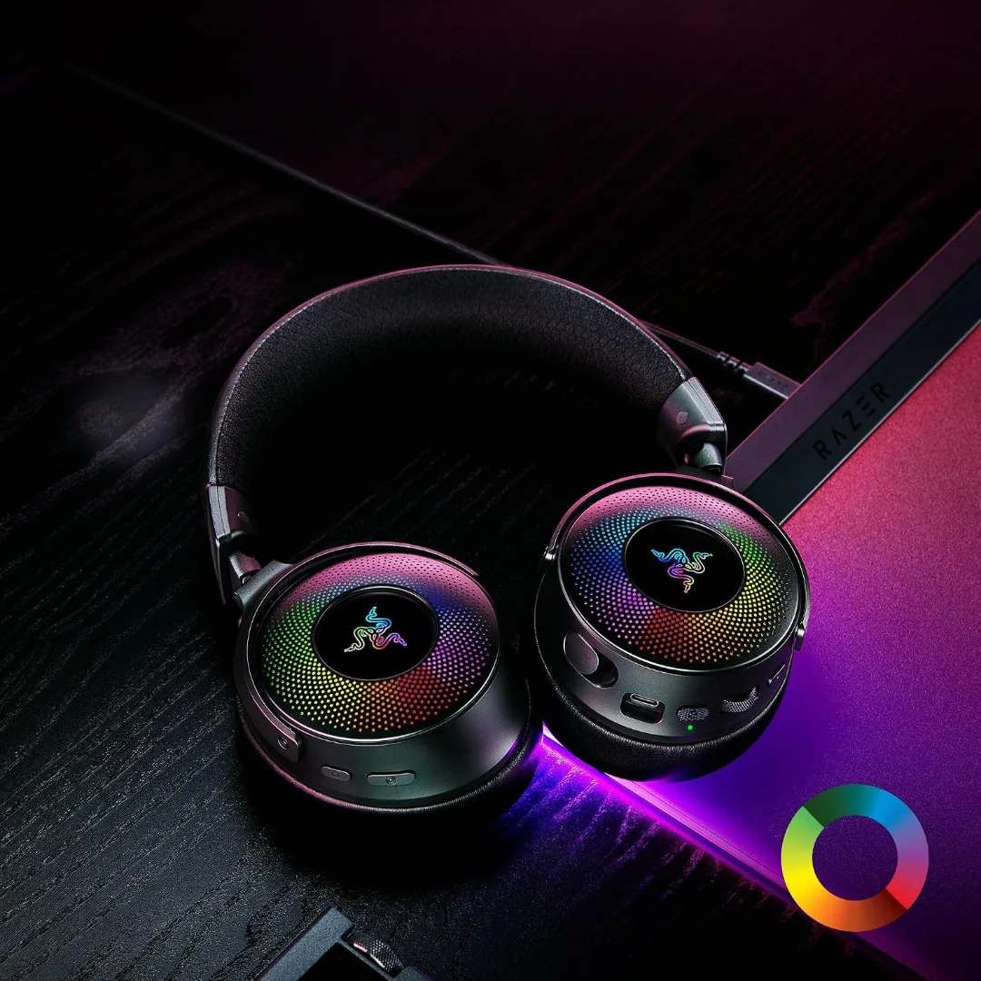 картинка Беспроводная игровая гарнитура Razer Kraken V4 Pro, черный от магазина Одежда+