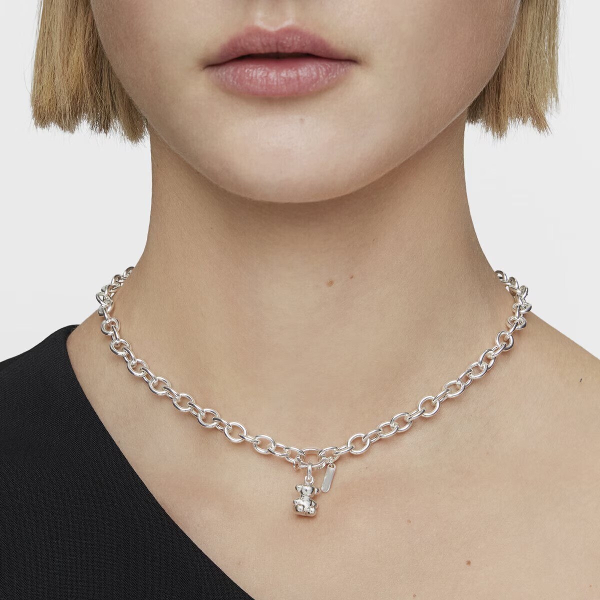 картинка Подвеска Tous Small Two-tone Bold Bear, серебро от магазина Одежда+