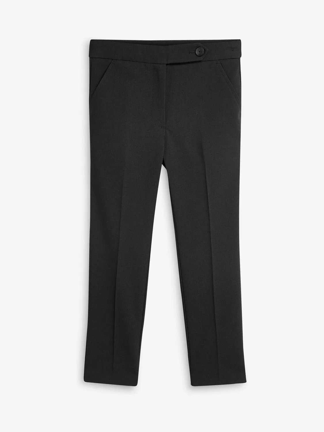 картинка Брюки школьные, зауженные, Black Plain Front School Trousers Next, черный от магазина Одежда+