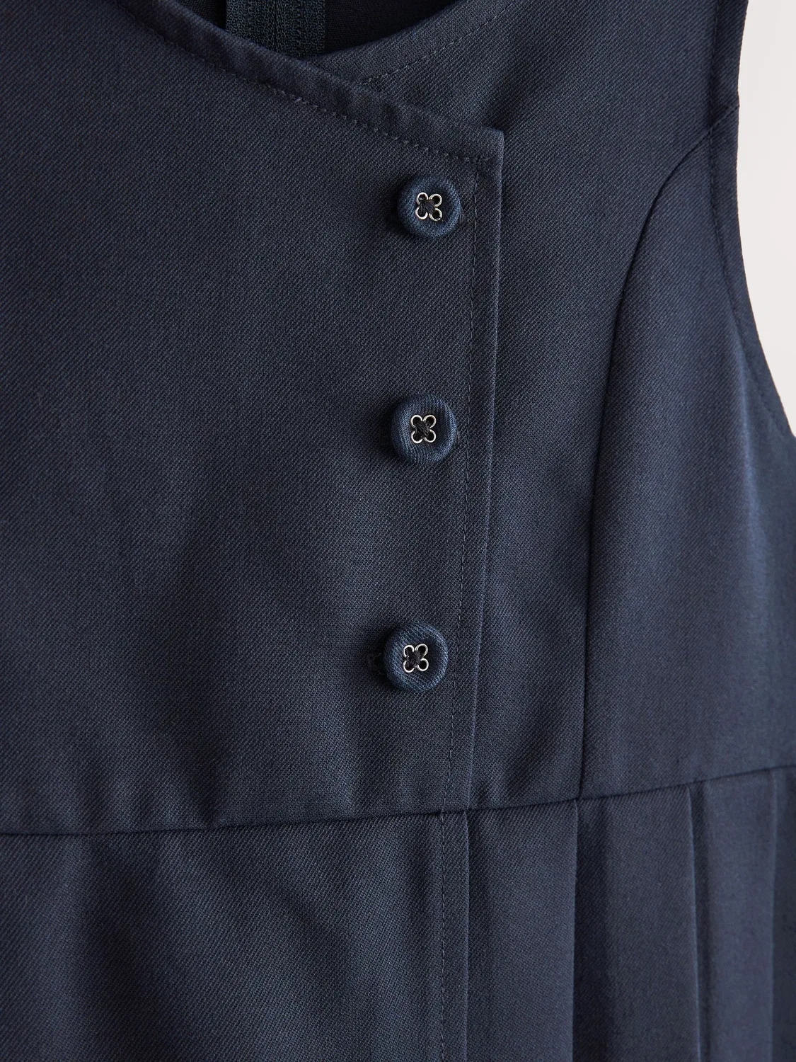 картинка Сарафан школьный с асимметричными пуговицами Next, Navy Blue от магазина Одежда+
