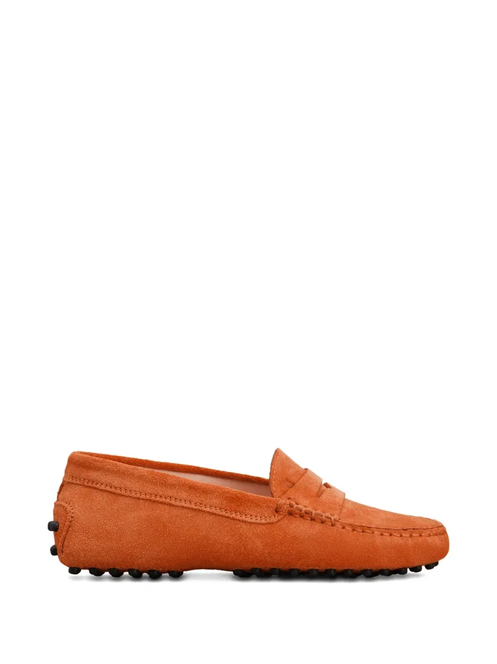 картинка Лоферы Gommino из замши Tod's, оранжевый от магазина Одежда+