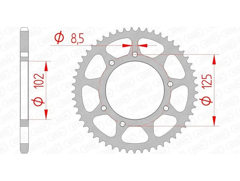 картинка Цепь AFAM Standard 420R1 11/59 от магазина Одежда+