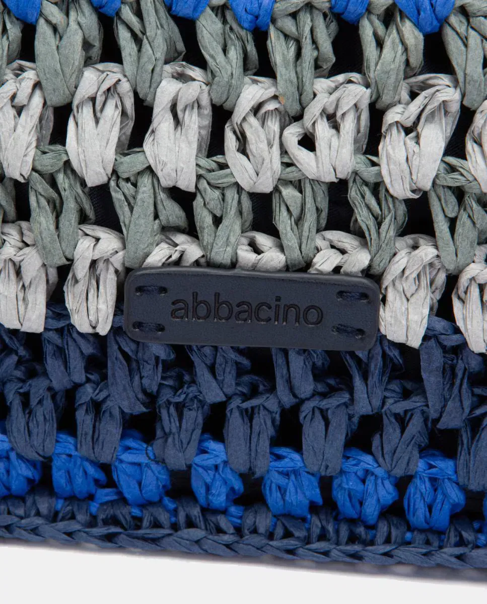 картинка Женская пляжная сумка из рафии с полосками Abbacino, Azul от магазина Одежда+