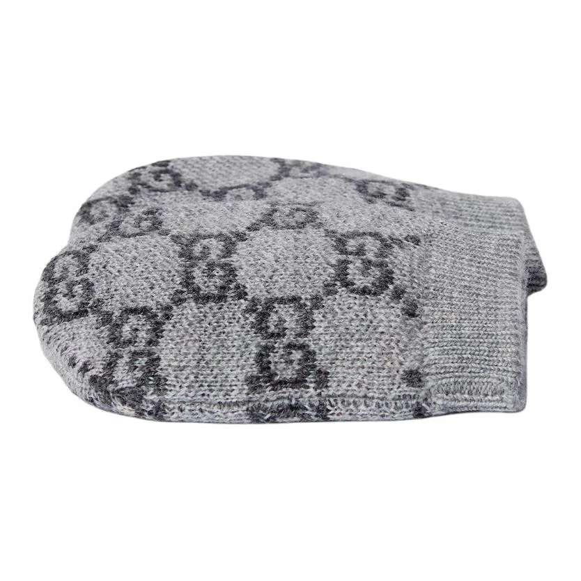 картинка Детские шерстяные варежки Gray Baby GG Wool Mittens Gucci от магазина Одежда+