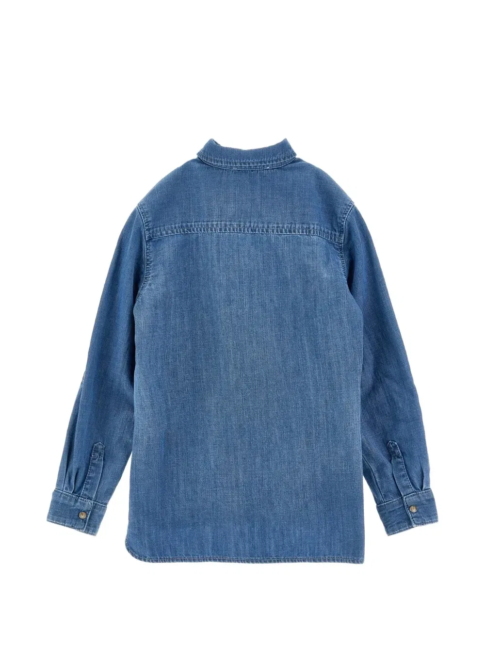 картинка Рубашка с кружевной отделкой Ermanno Scervino Junior, синий от магазина Одежда+
