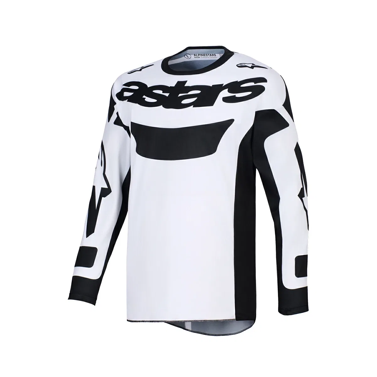 картинка Рейсер джерси Alpinestars L белый/чёрный от магазина Одежда+