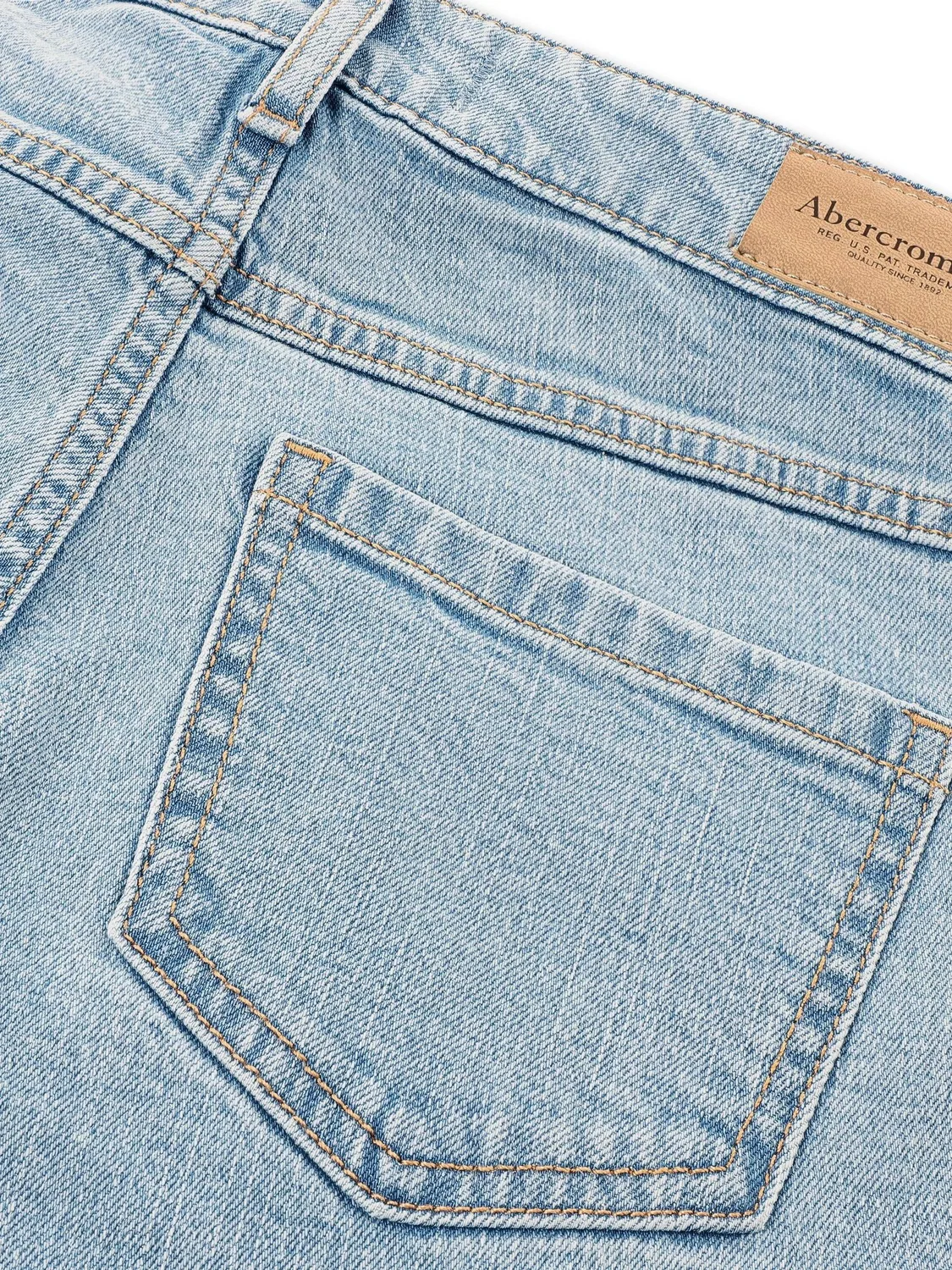 картинка Джинсы с высокой посадкой и широкими штанинами Abercrombie & Fitch, синие от магазина Одежда+