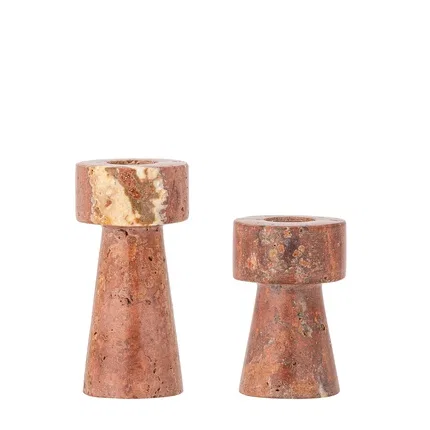 картинка Подсвечник Anneli Bloomingville, Rose Travertine от магазина Одежда+