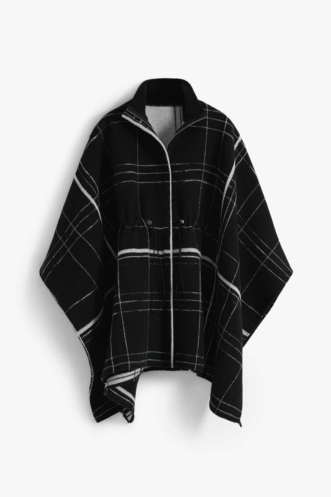 картинка Клетчатое пончо Desigual, Gray/Black/2000 от магазина Одежда+