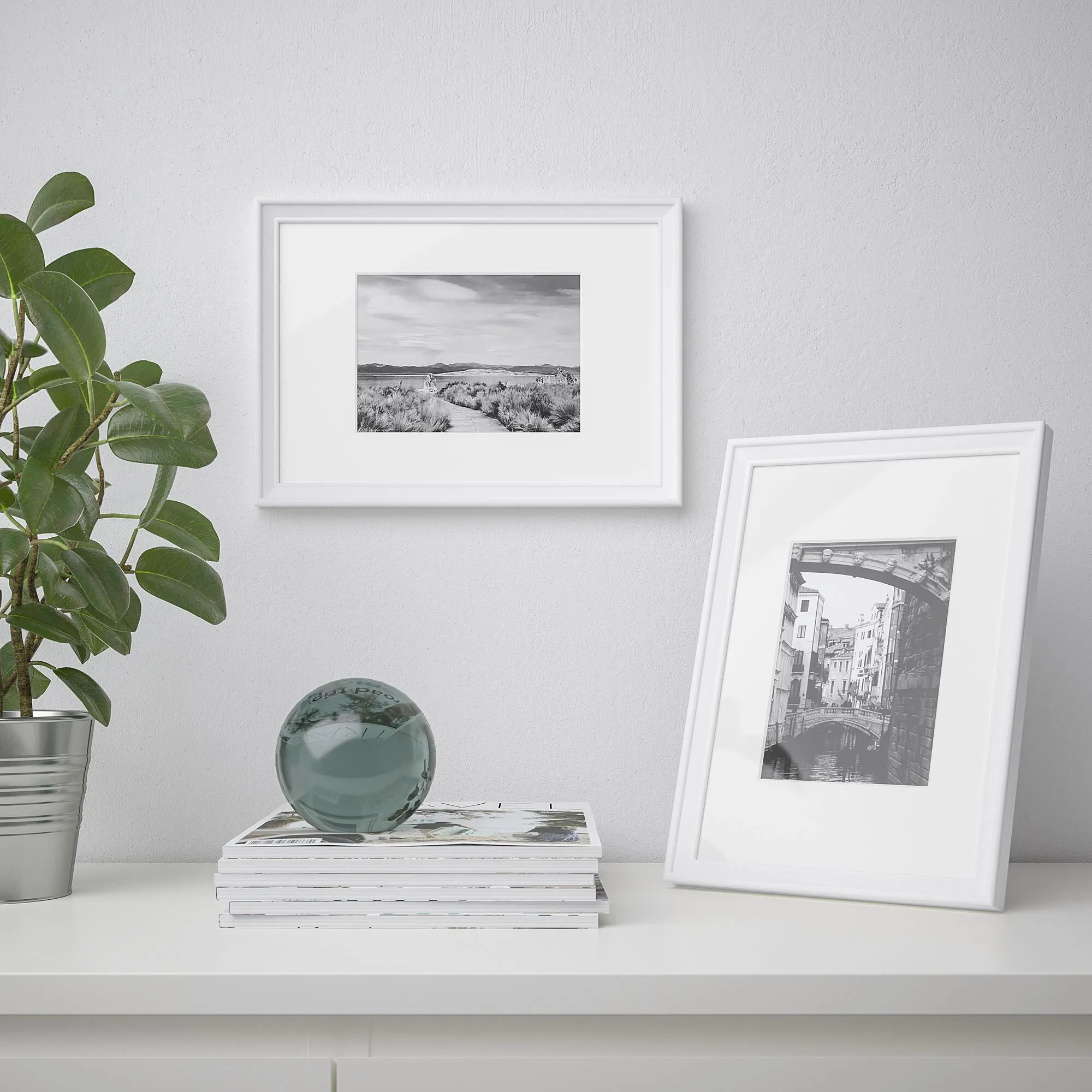 картинка Белая рамка, белая, 21х30 см, KNOPPÄNG IKEA от магазина Одежда+