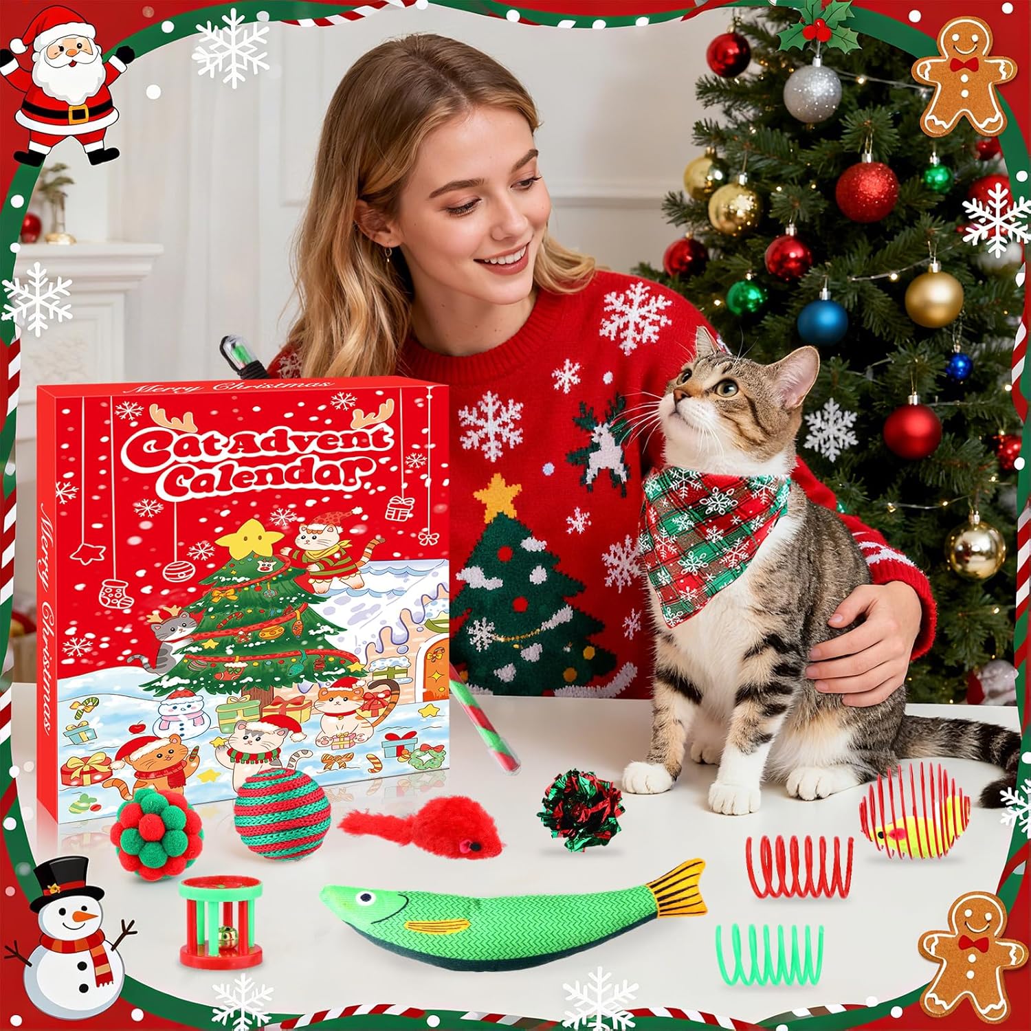 картинка Адвент-календарь Christmas Cat 24 Days от магазина Одежда+