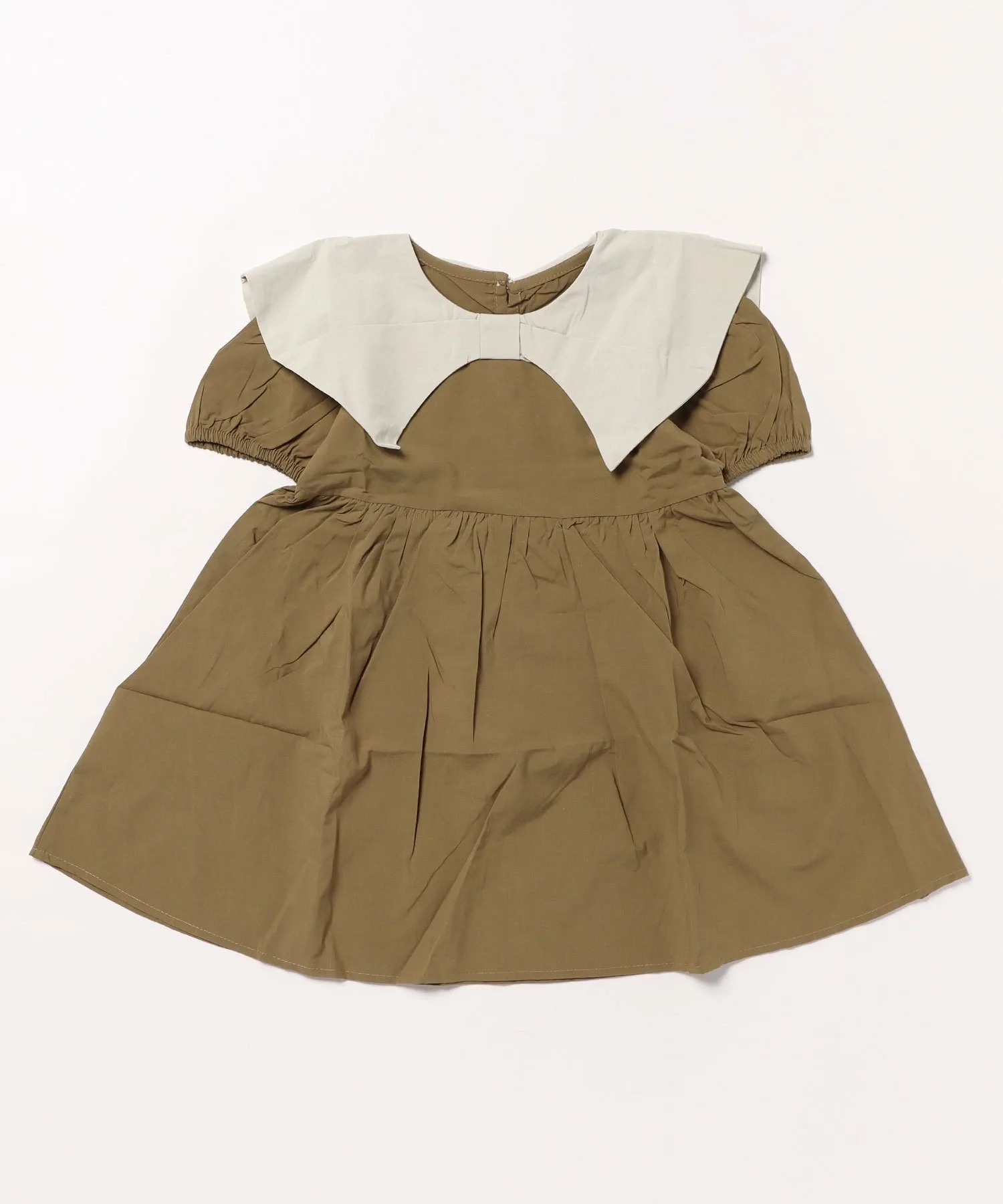 картинка Платье с большим воротником Aimoha Kids, coffee от магазина Одежда+