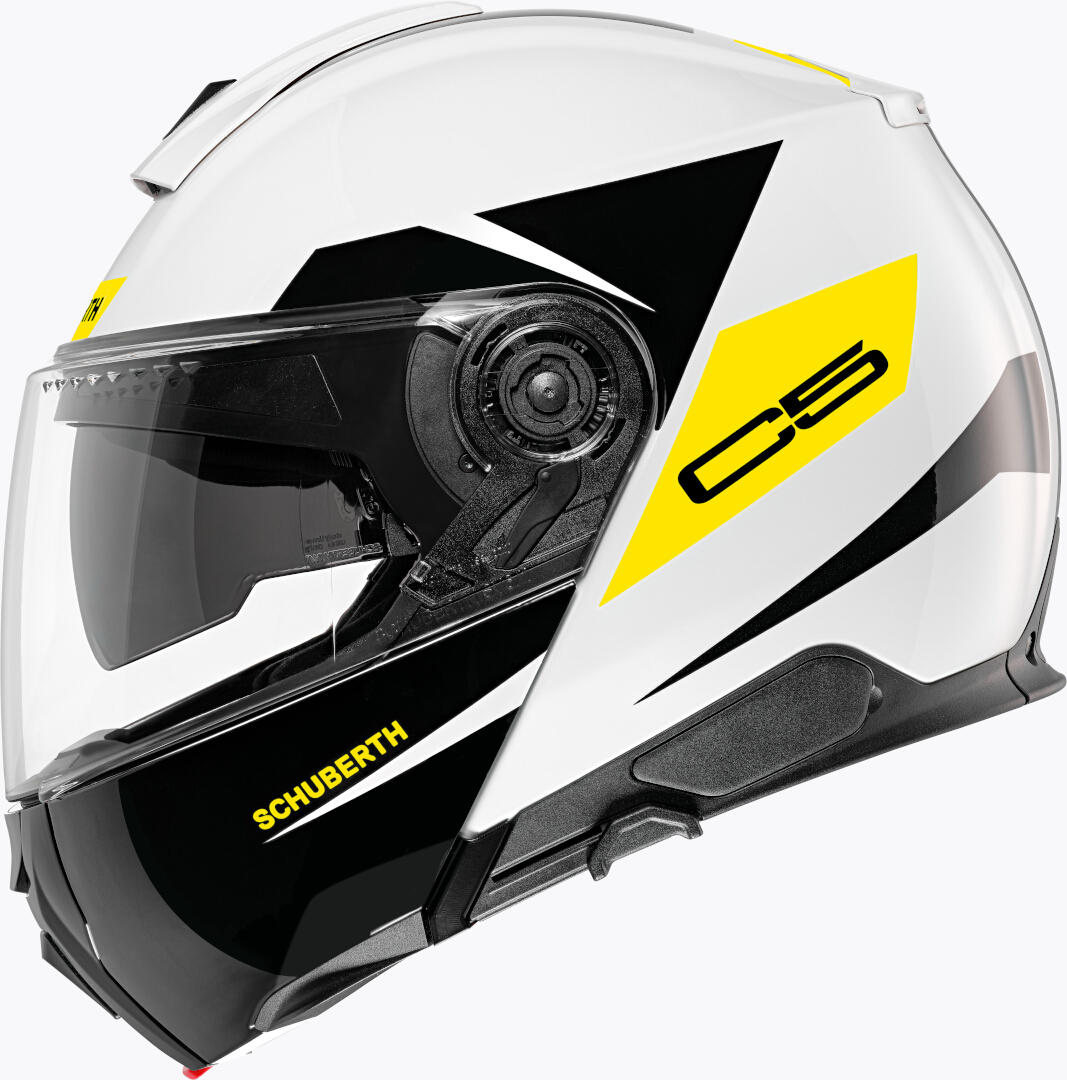 картинка Шлем Schuberth C5 Eclipse, белый/желтый от магазина Одежда+