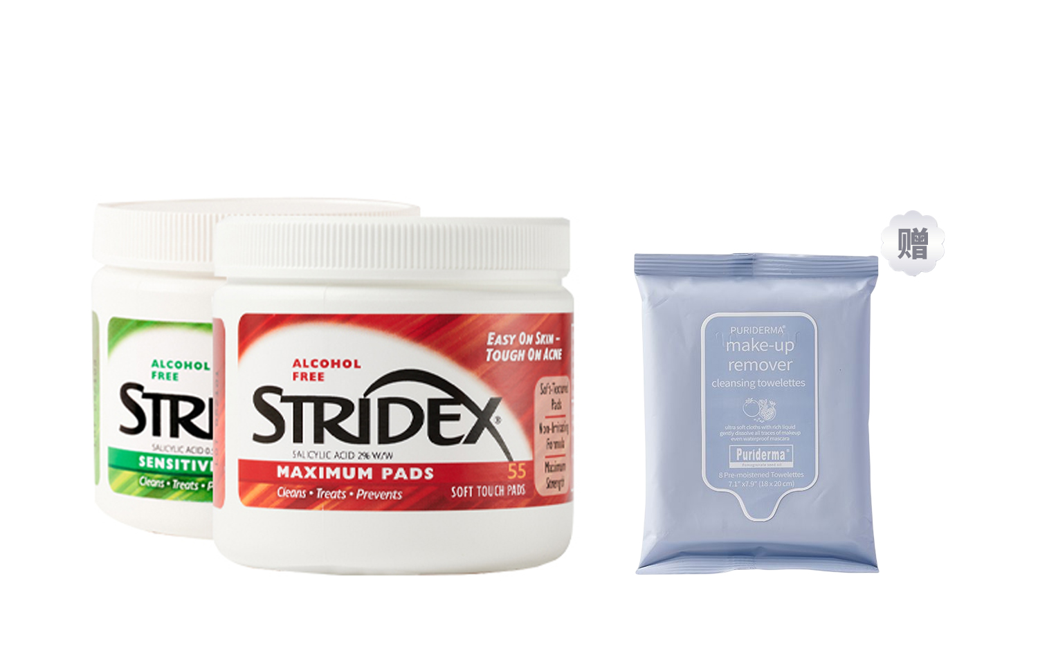 картинка Ватные диски Stridex с салициловой кислотой для лица от магазина Одежда+