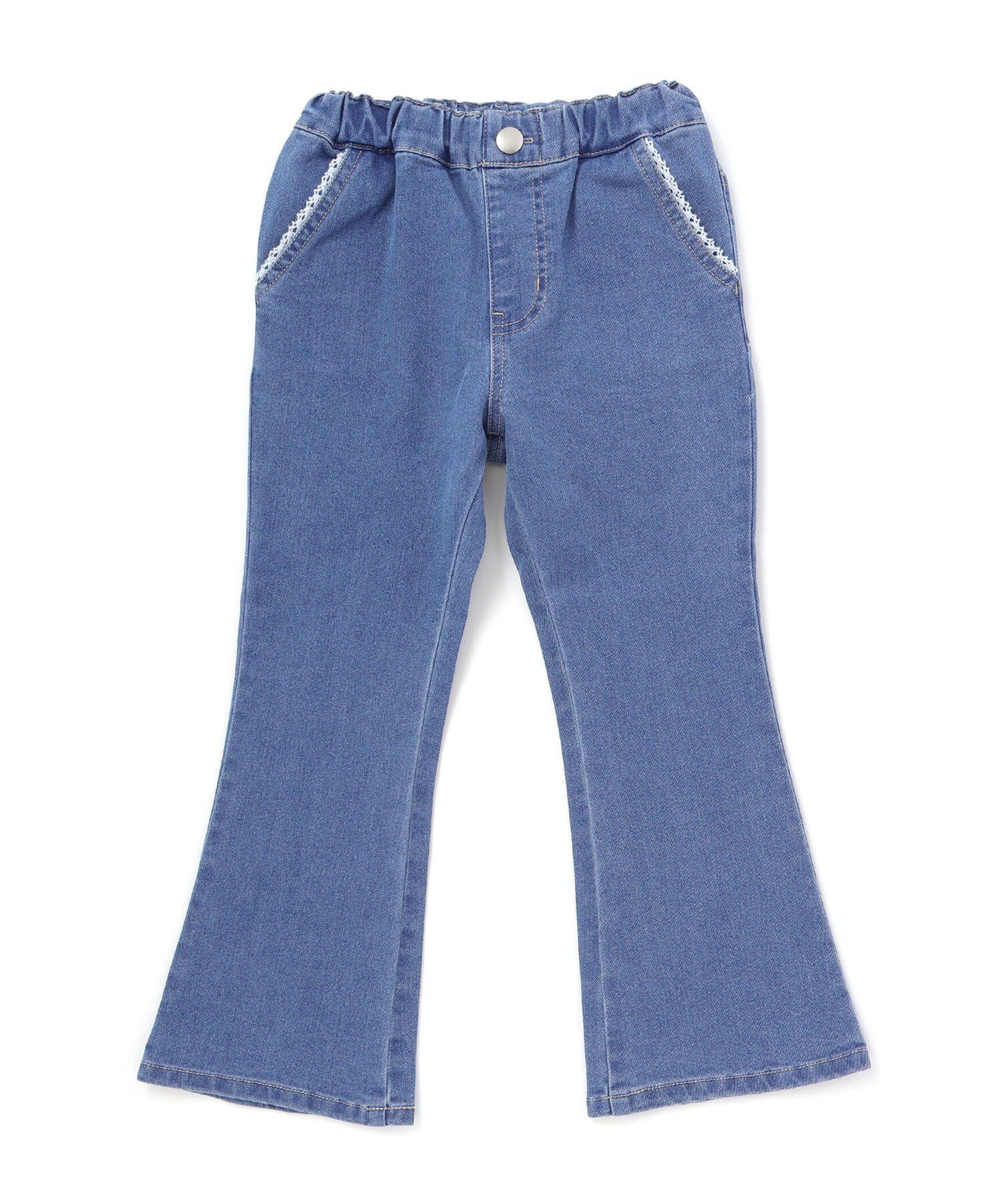картинка Длинные джинсы-клеш из джоггеры (90–160 см) BeBe, Blue от магазина Одежда+