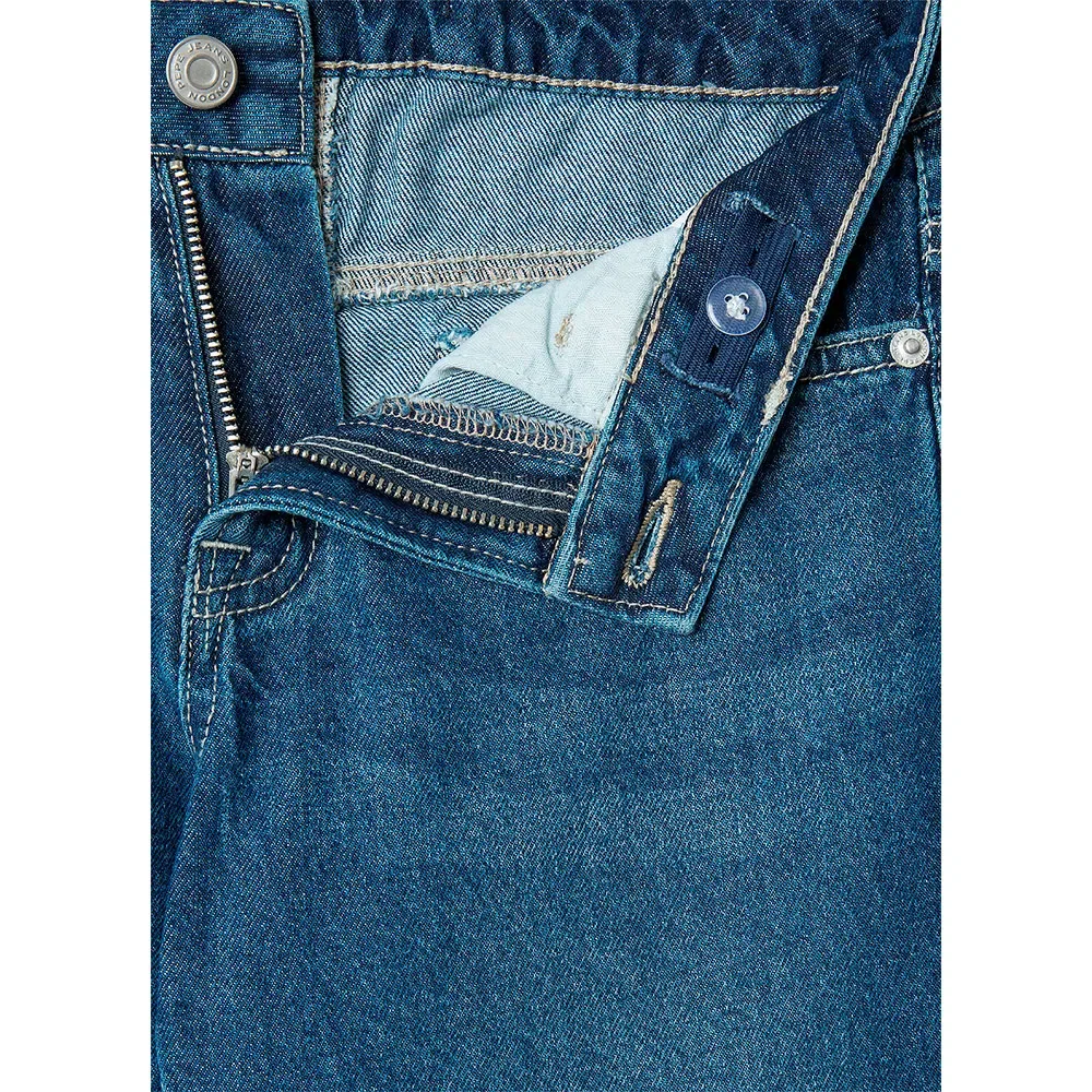 картинка Джинсы прямого кроя с высокой посадкой Robyne Pepe Jeans, синий от магазина Одежда+