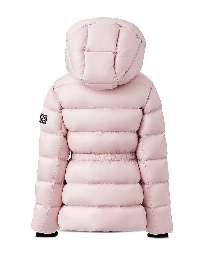 картинка Пуховик унисекс Mackage Alannis с капюшоном - Big Kid, розовый от магазина Одежда+