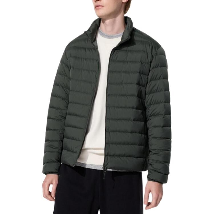 картинка Сверхлёгкий пуховик Uniqlo NANODESIGN, оливковый от магазина Одежда+