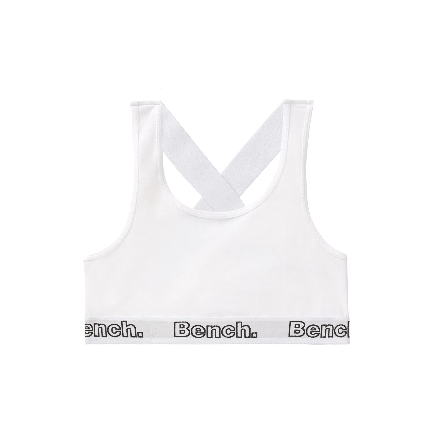 картинка Детское бюстье из эластичного хлопка, 2 шт. Bench, White/Black от магазина Одежда+