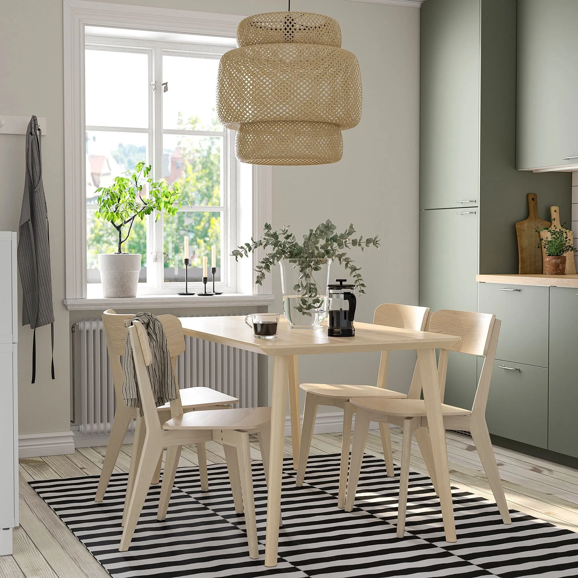 картинка Кухонный стол Ikea Lisabo 140х78, шпон ясеня от магазина Одежда+